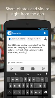 Yammer android App screenshot 0