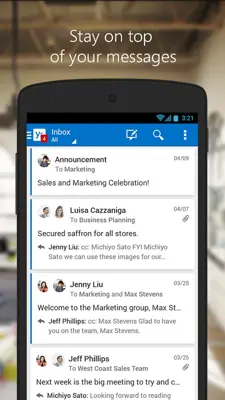 Yammer android App screenshot 2