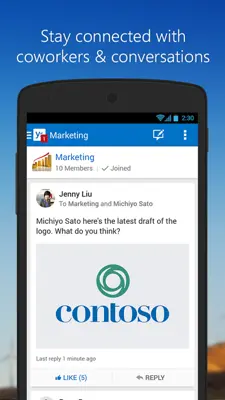 Yammer android App screenshot 4